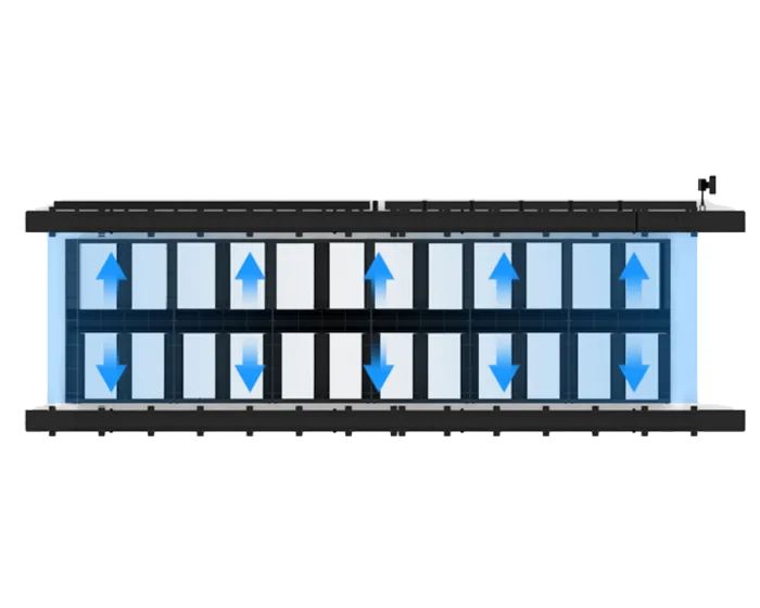 Segmented smoke exhaust and dust removal